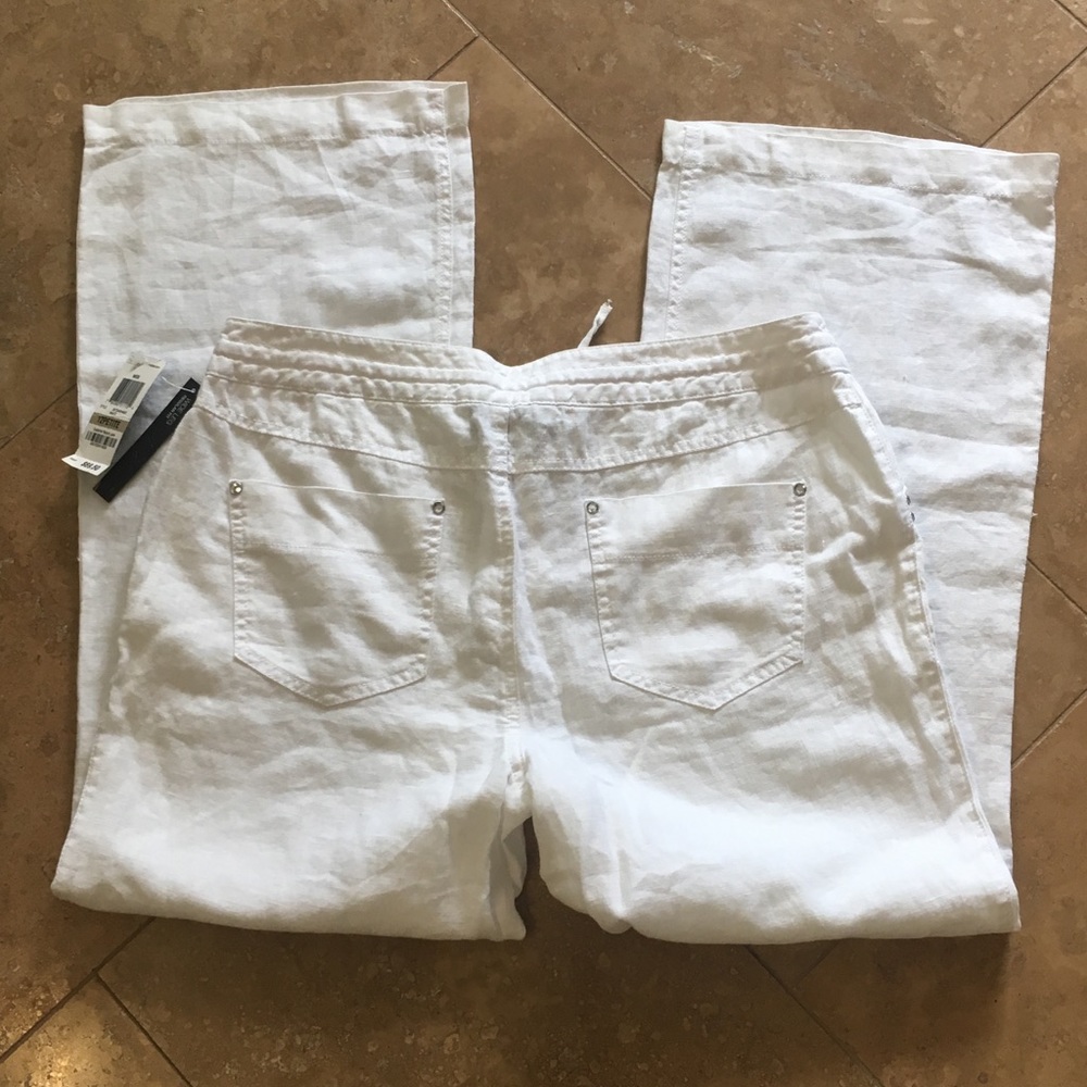 NWT INC Petite Linen Pants